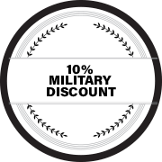 10% Military Discount badge